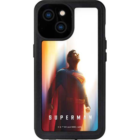 Superman 2025 Man of Steel Ascension Heroic Glow iPhone 15 Waterproof Case